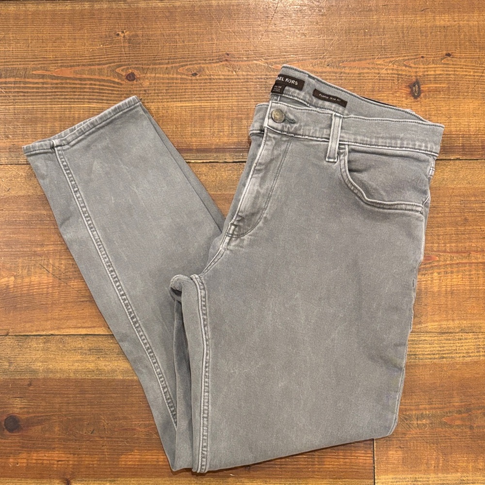Michael Kors Gray Parker Slim Fit Jeans